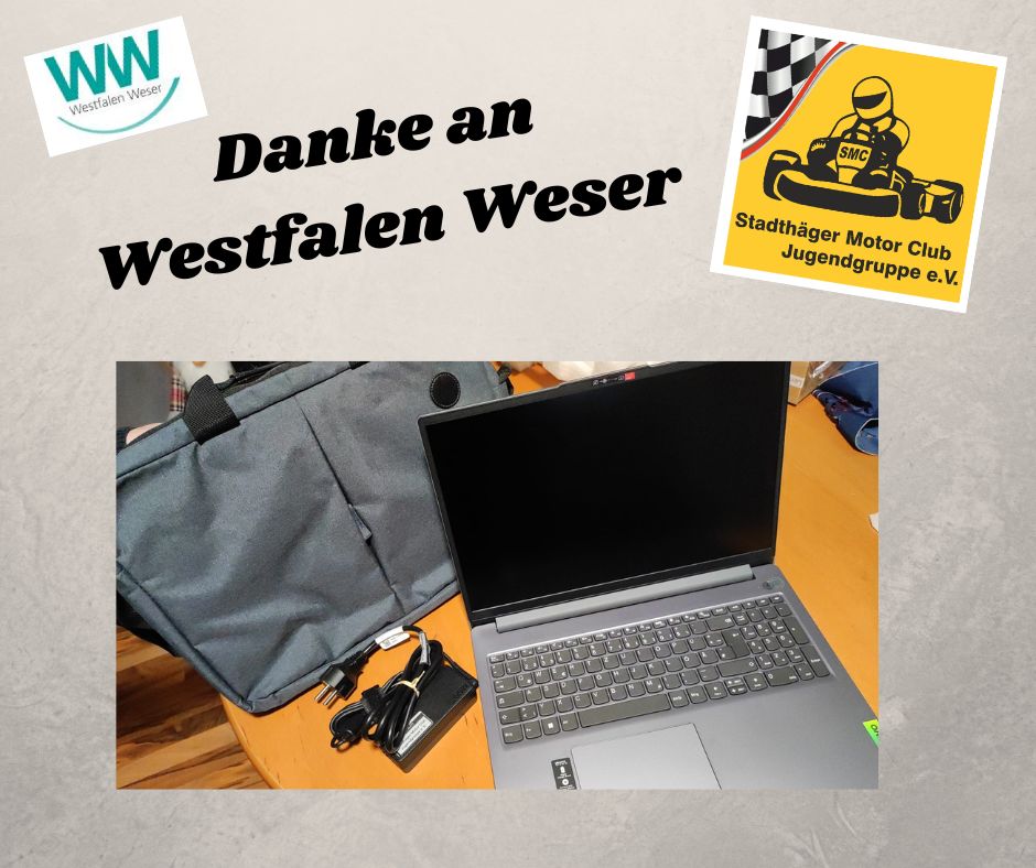 Read more about the article Digitaler Motorsport vom SMC J erhält Spende von Westfalen Weser