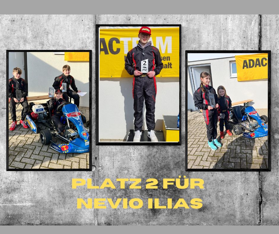 Mehr über den Artikel erfahren Nevio Ilias im Kartslalom wieder auf Platz zwei